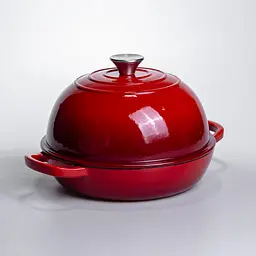 Жаровня-голландська піч чавунна емальована 2 л, червоний Yongkang HP-FLG-22 RED - мініатюра 5