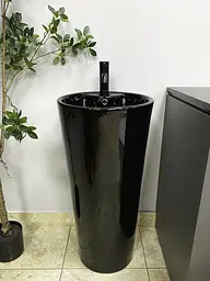 Умивальник підлоговий VBI Bolonia black glossy VBI-019018, Чорний - мініатюра 4
