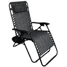 Розкладне крісло шезлонг Leobro Zero Gravity Dark Grey (LB-ZGC-A1-DGR)