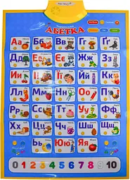 Дитячий інтерактивний плакат "Абетка" PL-719-57 укр. мовою - мініатюра 3