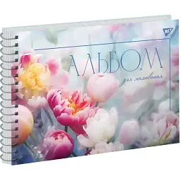 Альбом для малювання Yes Tulips A4, 20 аркушів спіраль (130564) - мініатюра 2