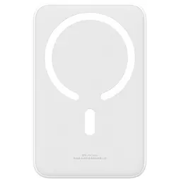 Портативний ЗП Power Bank Baseus EnerFill FM41 Mini Magnetic PD20W з БЗП 10000mAh (E0027T) Moon White - мініатюра 2