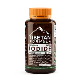 Таблетки Tibetan Formula Йодіум екстра йодит калію 14 мг 120 таблеток