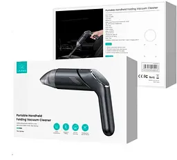 Автомобільний бездротовий пилосос Usams US-ZB259 Portable Handheld Folding Vacuum Cleaner - мініатюра 2