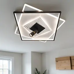 Стельова LED люстра Diasha 5535WH+BK dimmer від 12 до 18 кв.м. - мініатюра 2