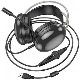 Навушники ігрові Hoco W109 Plus Rich channel gaming headphones RGB 6942007609029 - мініатюра 6
