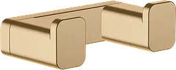 Гачок подвійний Hansgrohe AddStoris 3.6 х1.6 x 6.6 см Brushed Bronze 41755140, Бронза