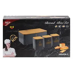 Хлебница Haus Roland HP404-1В черная - мініатюра 5