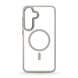 Чехол Samsung Galaxy S25 Plus 5G, Unit MagSafe, серый, прозрачный, магсейф, противоударный, магнитный, панель-накладка с поддержкой MagSafe, с поддержкой беспроводной зарядки, TPU+PC, защита всего корпуса, ударопрочный, ArmorStandart (ARM83091)
