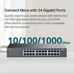 Комутатор TP-Link 24-портовий гігабітний настільний/стійковий (LS1024G) - мініатюра 9