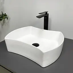 Умивальник VBI Talone white накладний VBI-017400, Білий - мініатюра 2