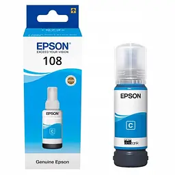 Контейнер з чорнилом Epson 108 EcoTank L8050/L18050 синій (C13T09C24A) - мініатюра 2