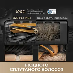 Робот-пилосос Dreame Bot D20 Pro Plus Black - мініатюра 4