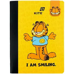 Блокнот Kite Garfield А5, 60 аркушів клітинка GF з магнітною закладкою (GF26-192)