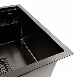 Кухонна мийка прихована чорна Platinum TZ 50x50, Чорний - мініатюра 6