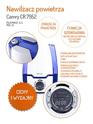 Зволожувач повітря Camry CR 7952 - мініатюра 9