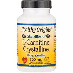L-Карнітин Healthy Origins L-Carnitine Crystalline 500 мг 90 капсул