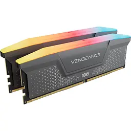 Модуль пам'яті DDR5 Corsair Vengeance RGB RS 2x16GB 5200MHz Cool Gray (CMG32GX5M2B5200Z40) [175916] - мініатюра 3