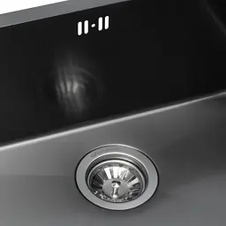 Мийка кухонна GRANADO Under top L STEEL S201 black (GS09201B) - мініатюра 4