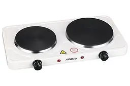 Настільна плита Ardesto ECS-J225W, білий, 2500W, електрична, 5 режимів, 2 конфорки, емаль, індикатор нагрівання