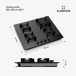 Варильна поверхня газова Klarstein Goldflame Nano (10046682) - мініатюра 7