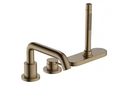 Змішувач на борт ванни Hansgrohe Tecturis S brushed bronze 73447140