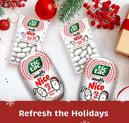 Драже Tic Tac Naughty or Nice Candy Cane Mints 23.8г - мініатюра 4