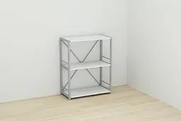 Етажерка 3/60 Ferrum-decor Серії Коннект 73x60x28 сірий ДСП Білий 16мм (FRD-104266) - мініатюра 4