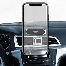 Автотримач для телефону магнітний XO C38 на скотчі / сталь - мініатюра 2