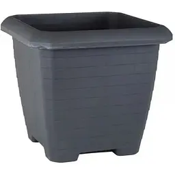 Вазон SQUARE №4 7l 240х240х200mm квадратний антрацит