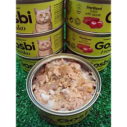 Вологий корм Gosbi Sterilized Tuna & Apple 70г для стерилізованих кішок - мініатюра 2