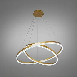 Підвісна Led люстра кільця D8174-800+600G - мініатюра 3