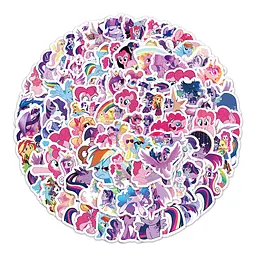 Стікерпак Набір наклейок GeekLand Май Літл Поні My Little Pony 100 штук