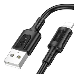 Кабель синхронізації Borofone BX111 2.4A USB-A to Lightning 1 м Black (35626_3462268) - мініатюра 2