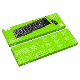 Клавіатура + миша дротова Hoco GM16 Business Чорний - мініатюра 5