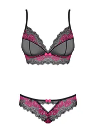 Комплект білизни Obsessive Tulia L/XL чорний - мініатюра 5