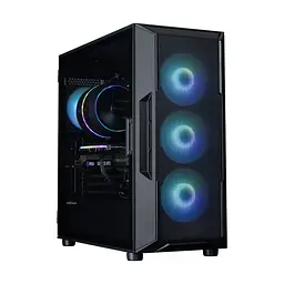 Zalman Корпус I3 Neo ARGB V2 без БР, 2xUSB3.0, 1x Type C, 4x120мм ARGB, VGA 355мм, LCS ready, TG Side Panel, ATX, чорний - мініатюра 5