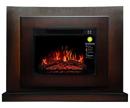 Камінокомплект зі світлодіодним підсвічуванням ArtiFlame LUCCA AF23S МАХАГОН КОРИЧНЕВИЙ АНТИК (зі звуком) - мініатюра 2