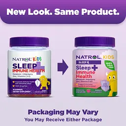 Комплекс для дітей Natrol Kids Sleep and Immune Health здоровий сон та імунітет зі смаком ягід 50 цукерок (NTL07782) - мініатюра 5