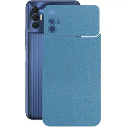 Защитная пленка StatusSKIN для Tecno Spark 8p KG7n Корпус Винил Голубой глянец