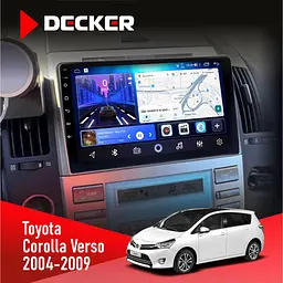 Штатна магнітола Toyota Corolla Verso 2004-2009 Decker D9-006 4x64, 4G Decker (НФ-00003875)