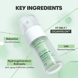 Антивікова есенція для обличчя з ретинолом VT Cosmetics Cica Reti-A Essence 0.1% 30 мл (VTC085) - мініатюра 3