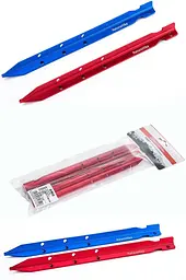 Кілки Naturehike (NH15A009-I) алюмінієві - 4 шт - 25 см - червоні - мініатюра 4