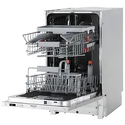 Hotpoint Посудомийна машина Hotpoint вбудована, 10 комплектів A++, 45 см, дисплей, білий - мініатюра 4