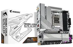 Материнська плата Gigabyte B650M Aorus Elite AX Ice Socket AM5 (B650M A ELITE AX ICE) Б/В - мініатюра 1