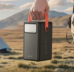 Power Bank Hoco J142 Surpass 22.5W+PD20W fully compatible power bank(100000mAh) Black - мініатюра 4