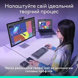 Консоль Logitech MX Creative Console Graphite (920-012931, 920-012660) - мініатюра 3
