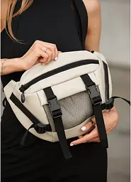 Жіноча сумка бананка Sambag Dynamicdart сіра 38 × 21 × 7 см (80411030) - мініатюра 10