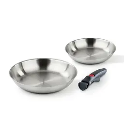 Набір сковорідок Barazzoni INOX FACILE 20-28 см 3 предмети сріблястий 2799039900