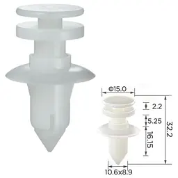 Кліпса кріплення обшивки Ford W704958S300 (C0355)